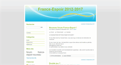 Desktop Screenshot of france-espoir.net